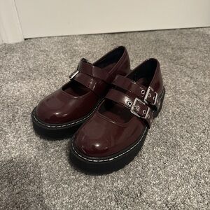 Torrid Burgundy Mary Jane Shoes